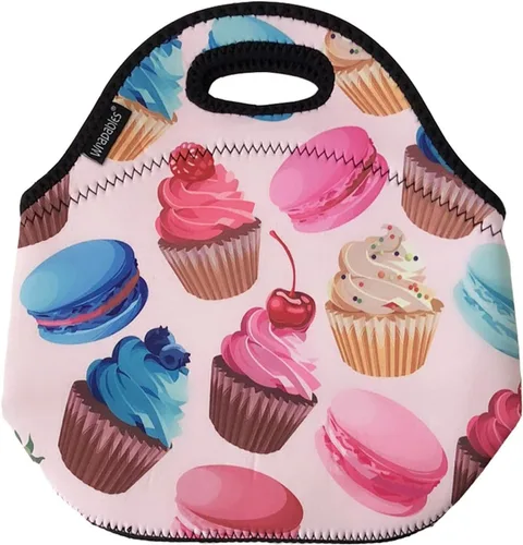 Vista 26 de Wrapables® Bolsa de almuerzo de neopreno aislada, plátanos