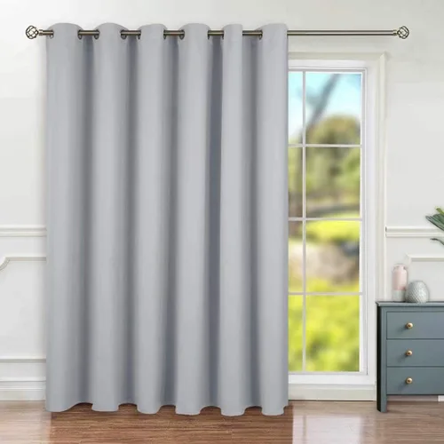Vista 71 de BGment Cortina Oscurecedora para Puerta Corredera, Cortina Divisoria Opaca Ancha para Sala de Estar de 84 Pulgadas de Largo, Cortina Térmica de Rosa