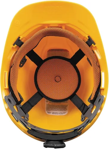 Vista 8 de Klein Tools Casco duro, estilo de gorra no ventilada, acolchado, autodesible, resistente al olor, probado hasta 20 kV Amarillo