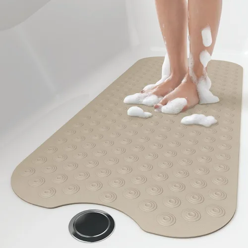 Vista 16 de OTHWAY Alfombrilla de baño sin ventosa: tapete de baño extra largo de 39 x 16 pulgadas, perfecto para bañeras ordinarias o reacabadas │Hecho de goma