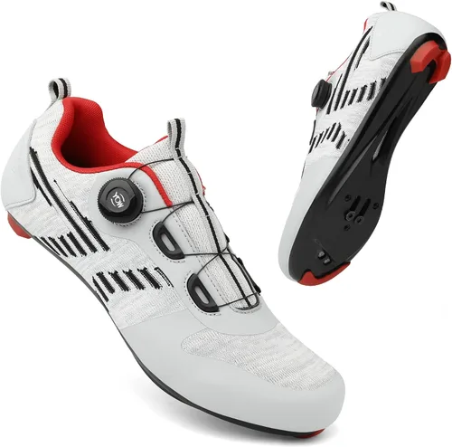 Vista 3 de Zapatos de ciclismo unisex compatibles con Peloton Bike Road Biking Shoes Peleton para hombre y mujer, zapatos de ciclismo para interior con aspecto