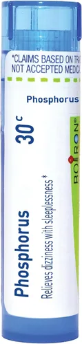 Vista 13 de Boiron Medicina homeopática de fósforo 12C para mareos - 80 pellets Single-medicine homeopathic pellets for Dizziness. Size: 80 Pellets.