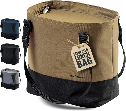 Vista 10 de Bentoheaven Bolsa de almuerzo aislada para el trabajo, materiales duraderos, correa / asa variable, apertura amplia, bolsa de almuerzo más fresca