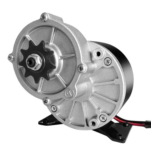 Vista 5 de Motor de reducción de engranajes DC 12V 250W con piñón de 9 dientes, motor cepillado MY1016Z2 para scooter E, sillas de ruedas eléctricas