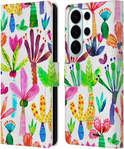 Vista 21 de Head Case Designs Officially Licensed Ninola Brushstrokes Black Summer Patterns Leather Wallet Case Compatible with Samsung Galaxy A07 4G