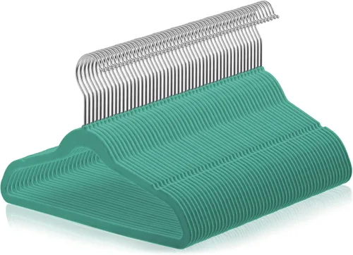 Vista 11 de Casafield 50 perchas de terciopelo para niños, tamaño de 14 pulgadas, color negro