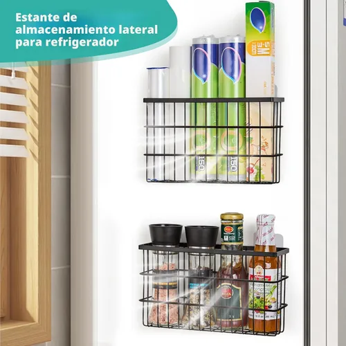Vista 6 de 2 unidades de organizador para puerta de gabinete, organizadores de tapa autoadhesivos para cajas de almacenamiento dentro del gabinete, organizador