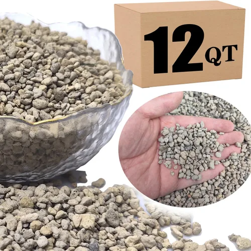 Vista 17 de Piedra pómez hortícola para plantas tamizada profesional (8 cuartos de galón, 1/2 pulgada)