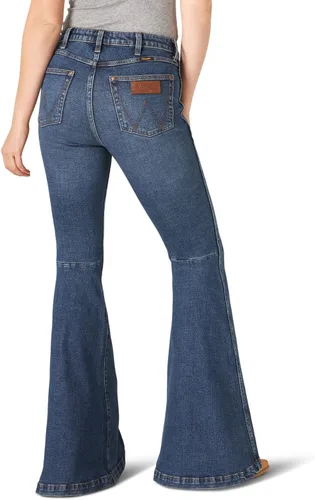 Vista 3 de Wrangler Jeans retro de talle alto para mujer, Verde