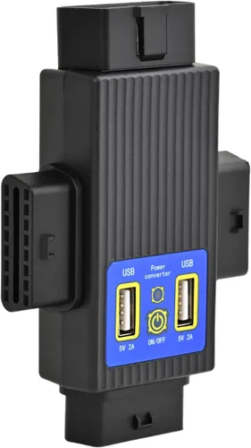 Vista 8 de iKKEGOL OBD2 OBDII de bolsillo completo de 16 pines 1 macho a 3 hembras adaptador convertidor divisor de cable OBD con 2 puertos USB de suministro