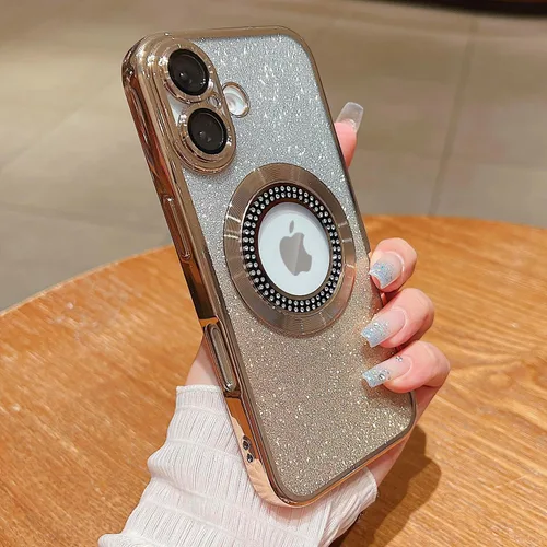 Vista 111 de Misscase Funda magnética con purpurina para iPhone 11 compatible con MagSafe, protección completa, delgada, a prueba de golpes, antiarañazos