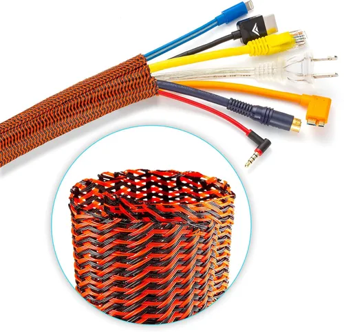 Vista 10 de Cable Management - Telar de cables de 3 a 12 pulgadas, tubería dividida para cables en el suelo, protectores de cables contra cables de masticación