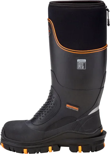 Vista 5 de Dryshod Megatar - Botas de trabajo con puntera de acero, color negro