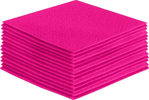 Vista 207 de FabricLA Hojas de fieltro acrílico para manualidades, cuadrados de fieltro precortados suaves de 4 x 4 pulgadas (3.9 in x 3.9 in), utiliza hojas