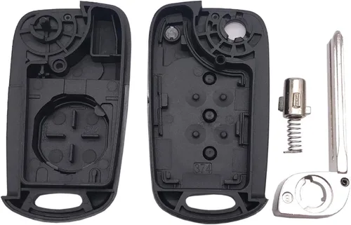 Vista 6 de Funda de Llavero de Repuesto Plegable Abatible Compatible con Kia Soul Rio 2012-2014 Carcasa de Llavero de Entrada sin Llave