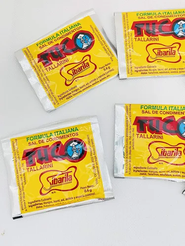 Vista 5 de Sibarita Tuco Tallarini - Condimento de espagueti Sazonador Peruano - 6 paquetes de 8.4g/0.3oz