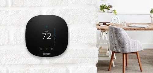 Vista 6 de Termostato Ecobee3 Lite con Wi-Fi, funciona con Amazon Alexa
