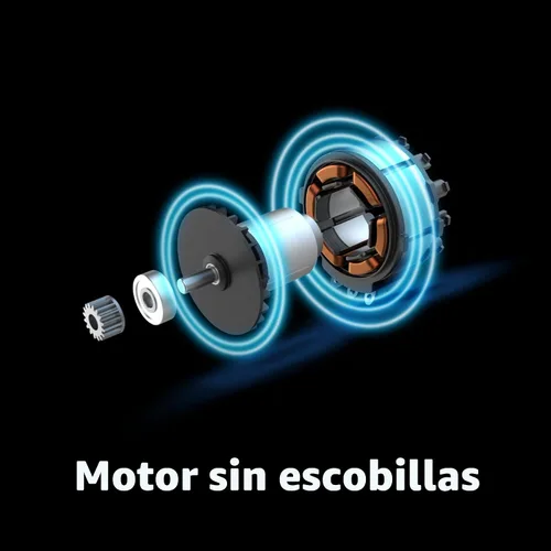 Vista 3 de WORX Taladro Atornillador Inalámbrico, 20V 445 in·lb Taladro Atornillador Eléctrico sin Escobillas, Perforación y Atornillado Potente, Diseño 2