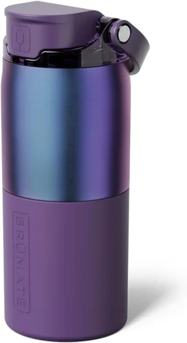 Vista 62 de BrüMate Rise - Botella de agua de 25 onzas con pajita de silicona cubierta 100 % a prueba de fugas, botella de agua de acero inoxidable aislada