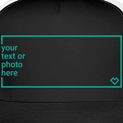 Vista 2 de Spreadshirt Gorra de camionero personalizada Añade tu propio texto o imagen Gorra de camionero personalizada