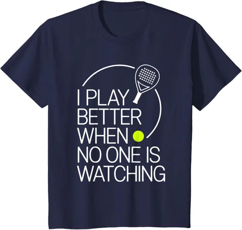 Vista 56 de Camiseta de tenis de pádel I Play Better When No One is Watching