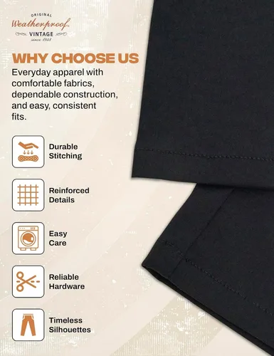 Vista 6 de Weatherproof Vintage Pantalones casuales de senderismo para hombre, pantalones de trabajo ligeros y elásticos para hombre con bolsillo de carga