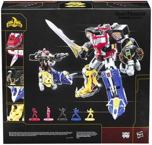 Vista 3 de Power Rangers Hasbro Lightning Collection Proyecto de Ascensión Zord Mighty Morphin Dino Megazord Escala 1:144 Coleccionable