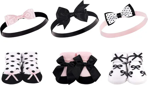 Vista 14 de Hudson Baby Conjunto de regalo de diadema y calcetines para niña