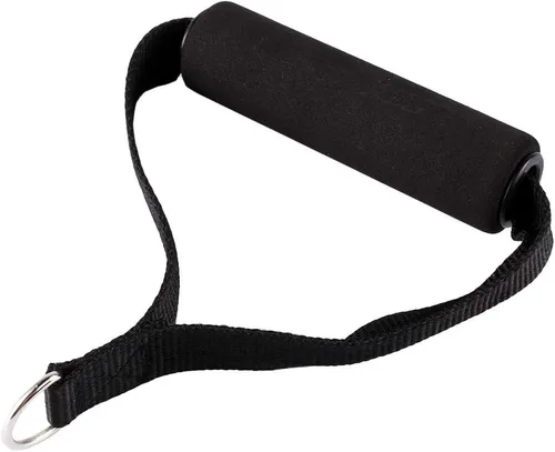 Vista 7 de CHICIRIS Cuerda de resistencia para gimnasio, mango de banda de resistencia de 154.3 lbs, mango de cable resistente, color negro para ejercicios