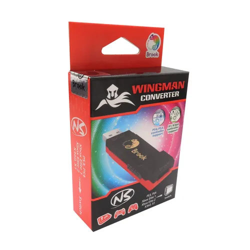 Vista 8 de Mcbazel Brook Wingman NS Converter Gaming Adapter for PS5 PS4 PS3 Xbox Series XS Xbox 360 Xbox One Xbox One Elite12 Controller to Switch PCX-Input