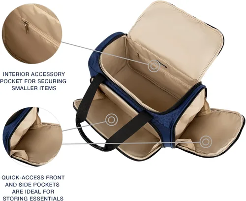 Vista 3 de Travelpro Juego de pista suave, Azul, Conjunto Runway Softside
