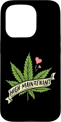 Vista 14 de High Maintenance Weed Cannabis Pocket 420 THC Stoner Gift Case for iPhone 17
