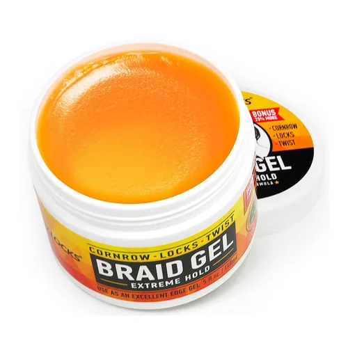 Vista 4 de AllDay Locks Gel para Trenzas (5 oz) Fijación Extrema, Alto Brillo Control de Bordes Sin Frizz ni Escamas Aceite de Árbol de Té, Lavanda