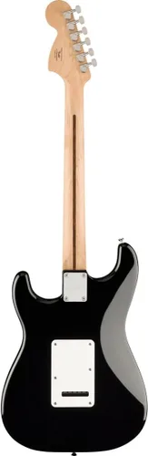 Vista 4 de Fender Affinity Series Stratocaster Mustang Micro Pack, diapasón de laurel, negro, bolsa de concierto, HD9, EE. UU., CA, UE, AU, JP