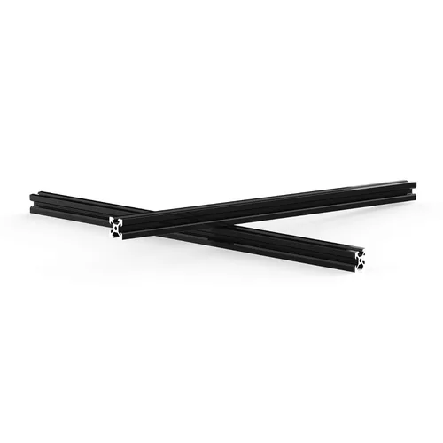 Vista 3 de 4 unids 2020 V tipo perfil de aluminio 27.559 in marco de extrusión negro anodizado riel lineal europeo para impresora 3D