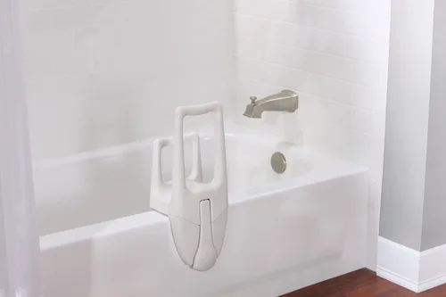 Vista 5 de Moen DN7075 Home Care - Empuñadura de doble bañera con bloqueo para el hogar, Glacier