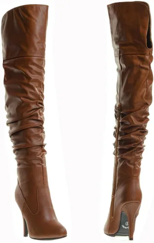 Vista 3 de Forever Link - Botas de piel vegana para mujer Focus-33