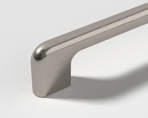 Vista 7 de Paquete de 1 unidad de níquel cepillado con agujero central de 5 pulgadas Manijas de metal sólido para gabinetes de baño y decoración del hogar