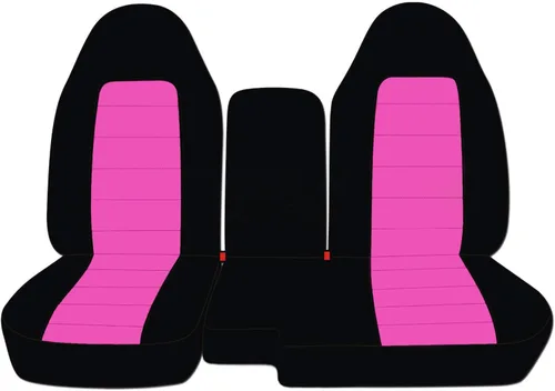 Vista 7 de Cubreasientos de camiones de dos tonos/vehículos utilitarios Ford Ranger/Explorer Mazda Navajo/Serie B (asientos separados, 60/40) con Negro y azul