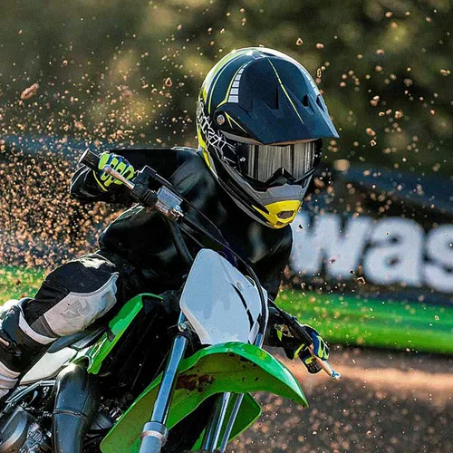 Vista 7 de Gafas de Motocross para Niños y Jóvenes - Gafas Off Road para Bicicleta de Cross y Motocicleta MX con Lentes de Protección UV Antiempañamiento