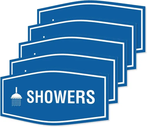 Vista 41 de Fancy Showers - Letrero (negro/plateado), tamaño mediano