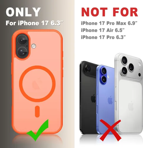 Vista 1207 de Funda para Google Pixel 10 Pro XL, cubierta magnética mate, color negro Fit for MagSafe, Screen Protector included, Shockproof Military Grade