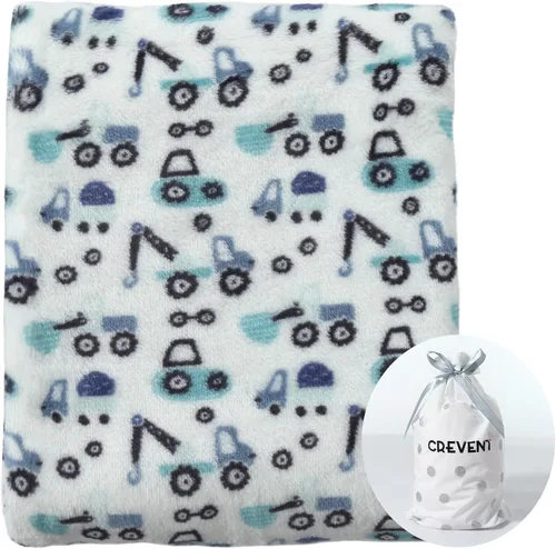Vista 32 de CREVENT - Manta bonita, cómoda y mullida para bebés, niños y niñas, 30 x 40 pulgadas, ropa de cama, para cuna y cochecito, regalo para recién Oso