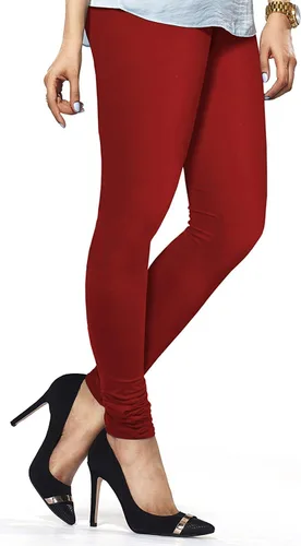 Vista 41 de ladyline Leggings Churidar elásticos de algodón para mujer Extra largos de longitud completa de cintura alta Talla regular y grande Pantalones
