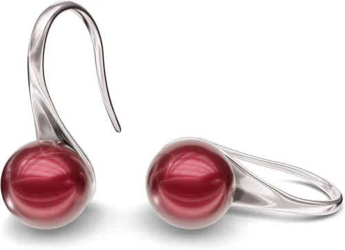 Vista 4 de Lova Jewelry Pendientes de gancho con clip en forma de corona de cristal y hematita para bodas, novias, formales y a la moda, Vidrio, Hematita