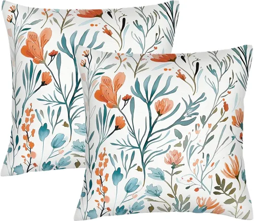 Vista 15 de Fundas de Almohada Decorativas de Rayas Blancas y Negras 18x18 pulgadas, Juego de 2, Patrón Moderno de Lino Arte Abstracto Estilo Boho, Fundas