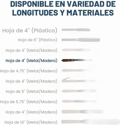 Vista 3 de Apothecary Products Espátula y hoja de acero inoxidable de 4 pulgadas