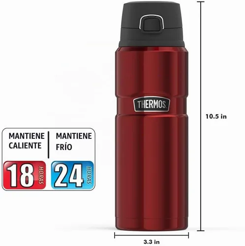 Vista 3 de Thermos Stainless King - Botella de bebida de 24 onzas, arándano
