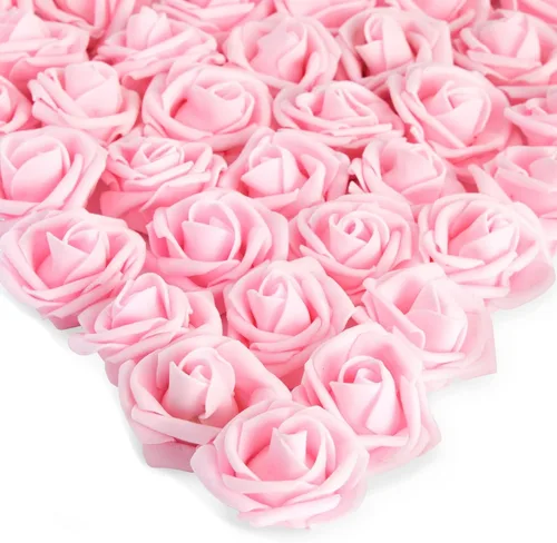 Vista 12 de Bright Creations Rosas artificiales sin tallo, flores artificiales negras para manualidades, rosas de espuma suave para arreglos de bricolaje, 200