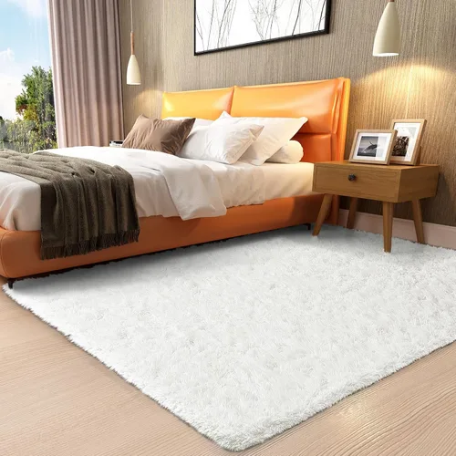 Vista 26 de Ophanie - Alfombras para sala de estar, antideslizante y suave, de felpa grandes y peludas para dormitorio, peludas para niños y niñas, decoración